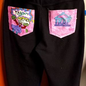 Hand painted jeggings